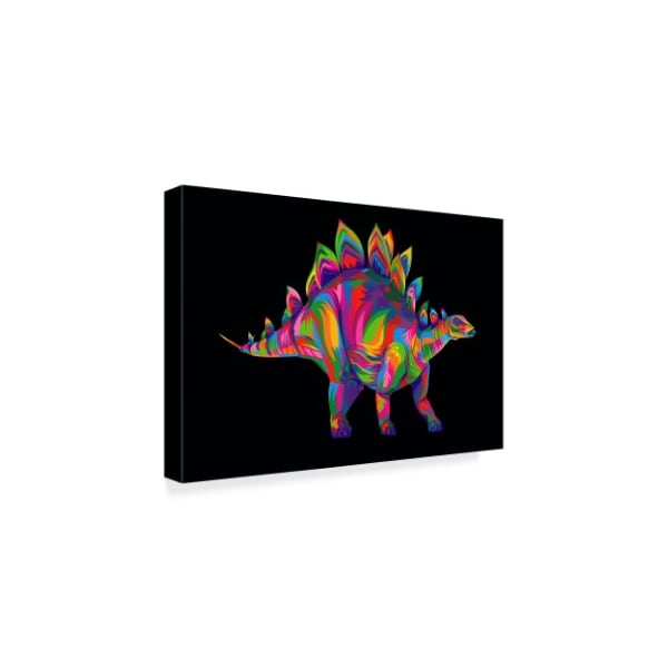 Bob Weer 'Colorful Stegosaurus' Canvas Art,22x32